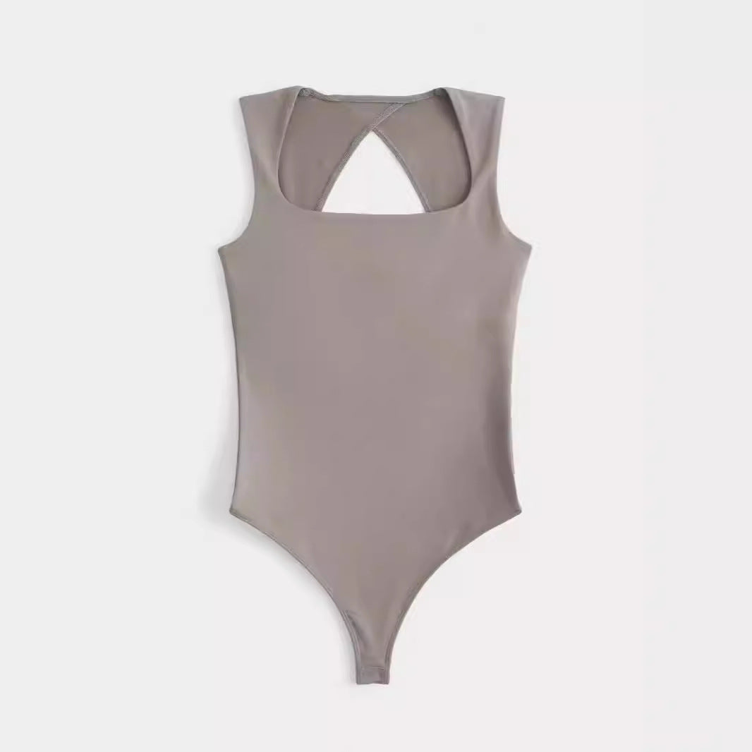 Damen Sportlicher Body mit Kreuzrücken Echo Archiv