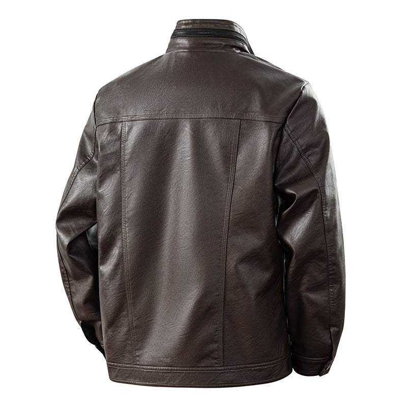 Herren Kunstlederjacke im sportlichen Design – Valtoré