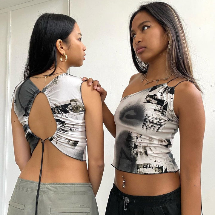 Damen Crop Top Echo Archiv