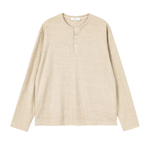 Herren Langarmshirt mit Knopfleiste Echoarchiv