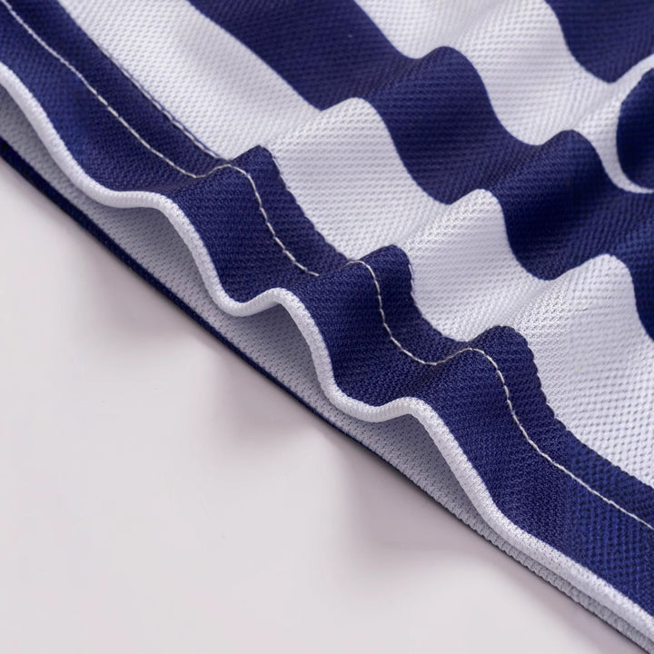 Herren Langarm Poloshirt mit maritimem Streifenmuster Echoarchiv