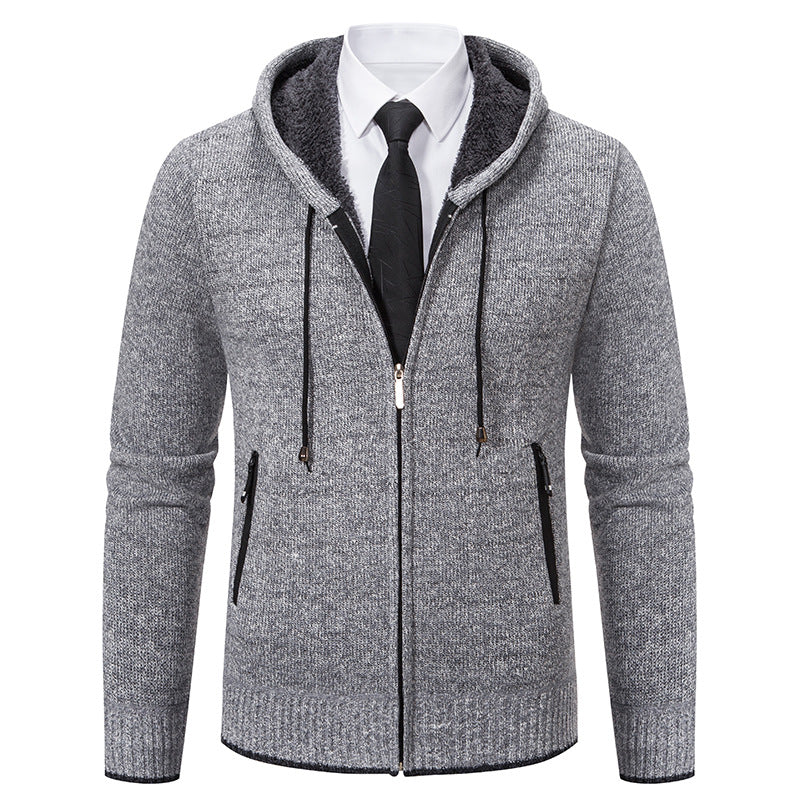 Herren Kapuzenjacke mit softem Fleece-Futter und eleganten Details Echoarchiv
