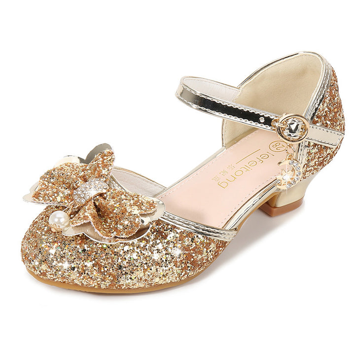 Mädchen Ballerina Schuhe mit funkelndem Blumenmotiv Echo Archiv