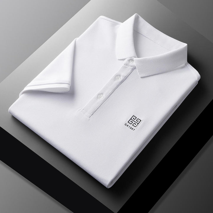 Herren klassisches Poloshirt mit feiner Piqué-Struktur und eleganten Details Echoarchiv
