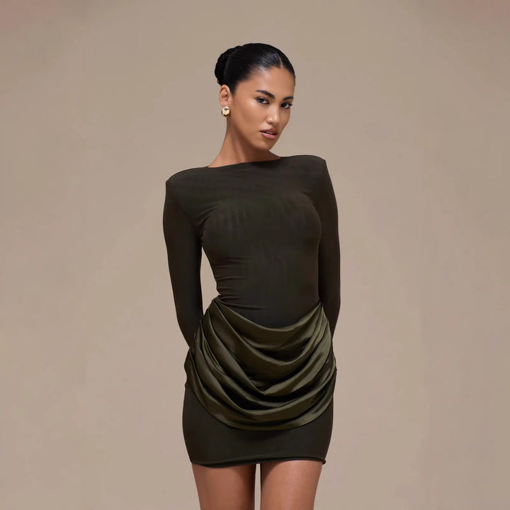 Damen Elegantes Minikleid mit Wickeldetails Echo Archiv