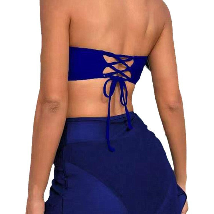 Damen Bandeau-Bikini-Set mit modischem Wickelrock Echo Archiv