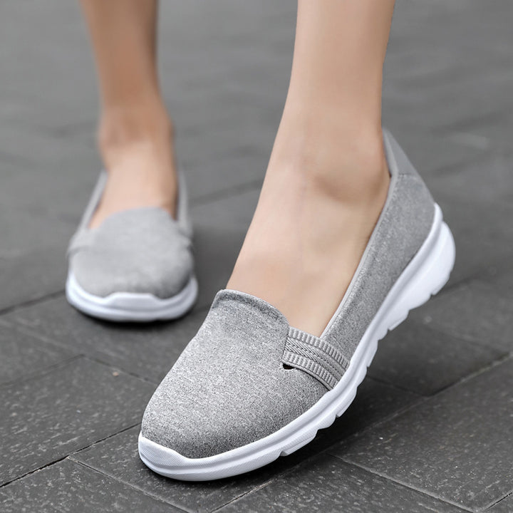 Damen Leichter Strick-Slipper mit elastischem Einstieg und gedämpfter Komfortsohle Echoarchiv