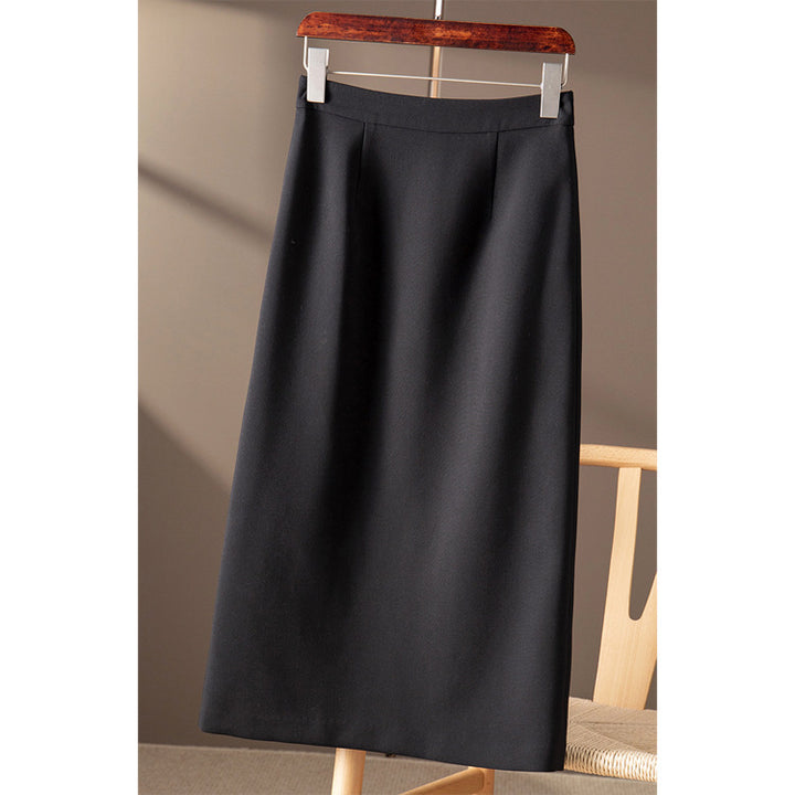 Damen Eleganter Midirock mit hoher Taille Echoarchiv