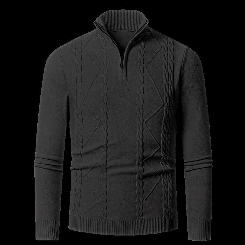 Herren Strickpullover mit modischem Reißverschluss Echoarchiv