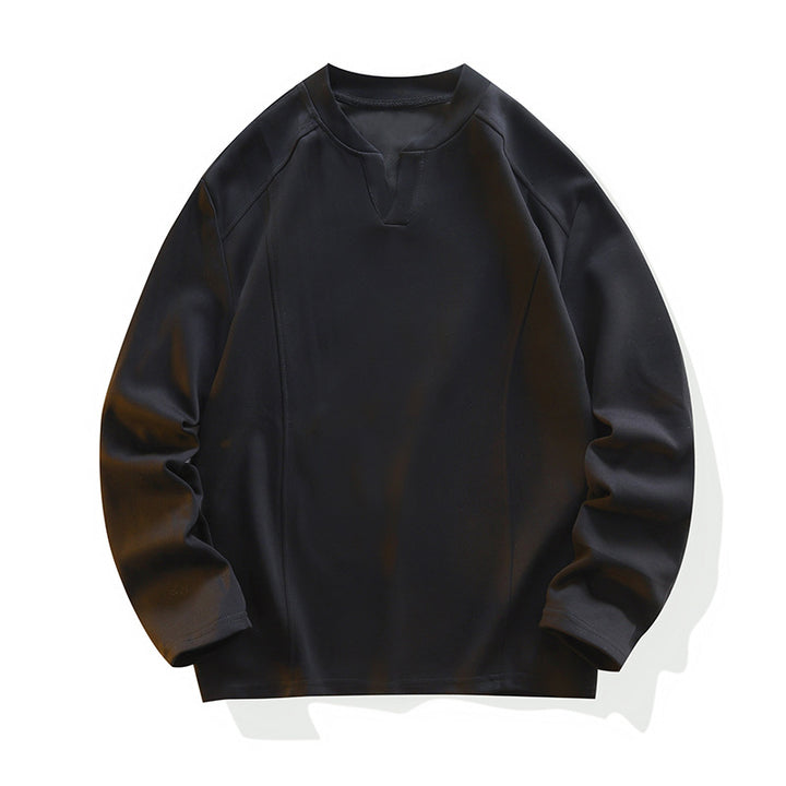 Herren Locker geschnittenes Langarm‑Sweatshirt mit V‑Einsatz und Raglanärmeln Echo Archiv