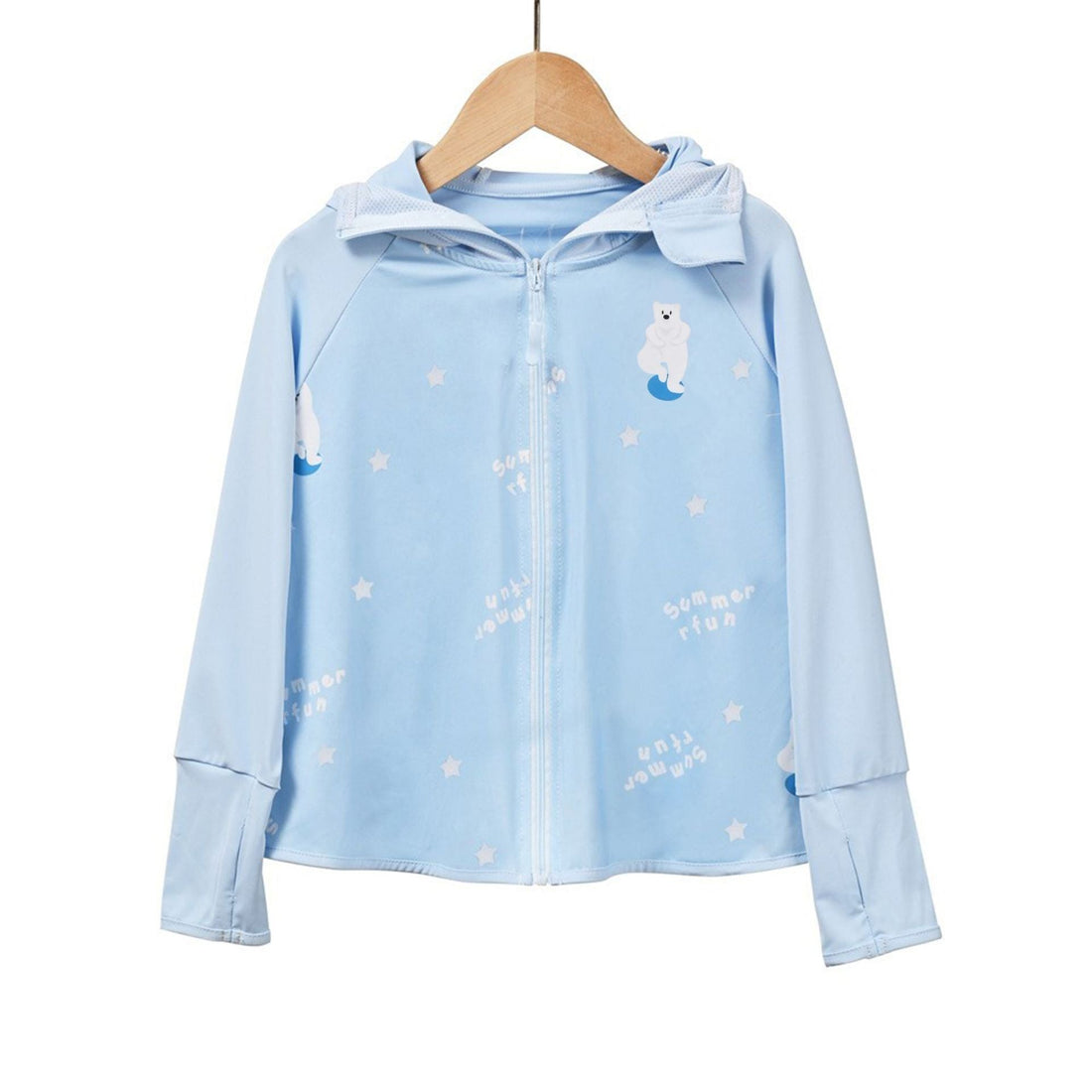 Mädchen funktionale UV-Schutzjacke mit Kapuze