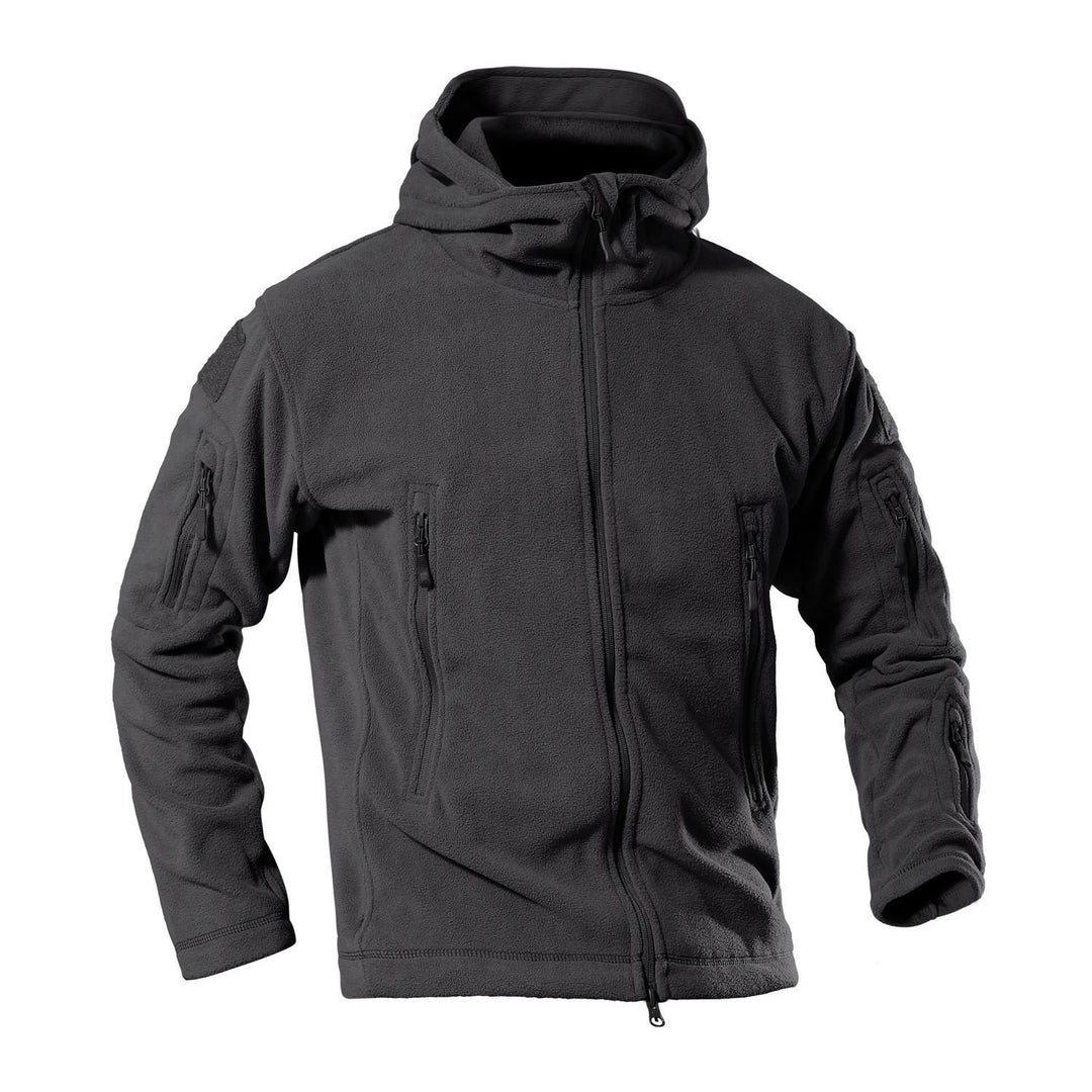 Herren Fleecejacke mit multifunktionalen Reißverschlusstaschen Echoarchiv