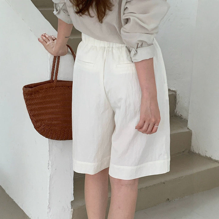 Damen Weite Leinen-Culotte Echo Archiv