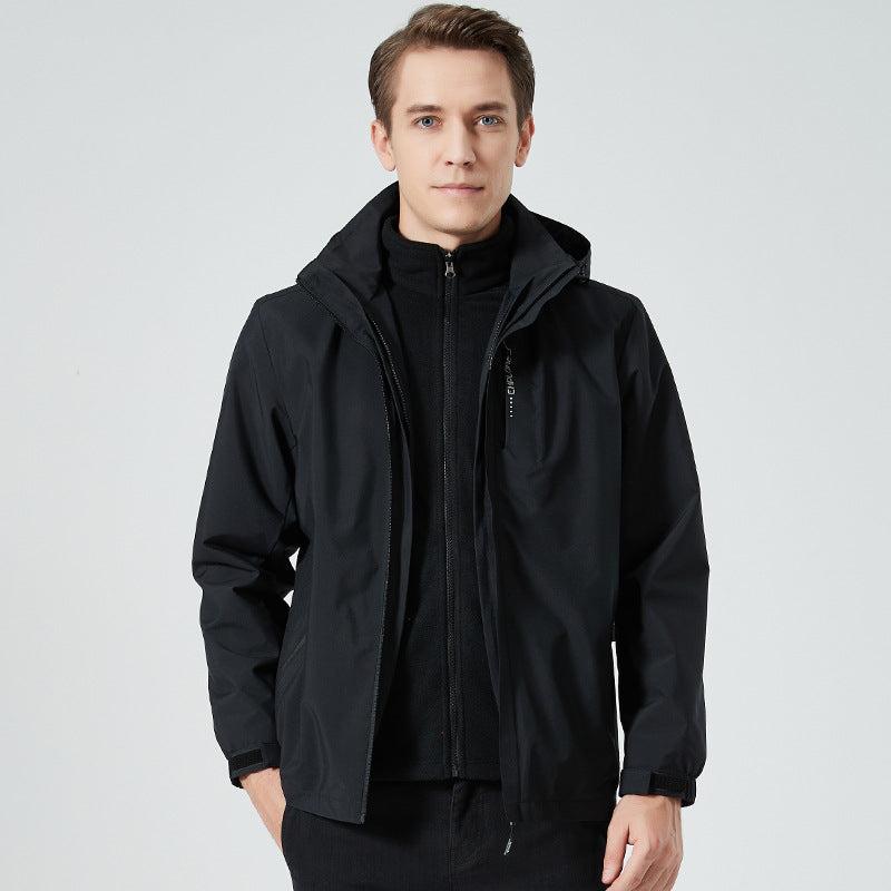 Damen leichte wasserabweisende Freizeit-Outdoorjacke mit verstellbarer Kapuze und verdecktem Reißverschluss Echo Archiv