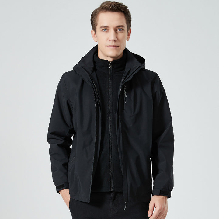 Damen leichte wasserabweisende Freizeit-Outdoorjacke mit verstellbarer Kapuze und verdecktem Reißverschluss Echo Archiv