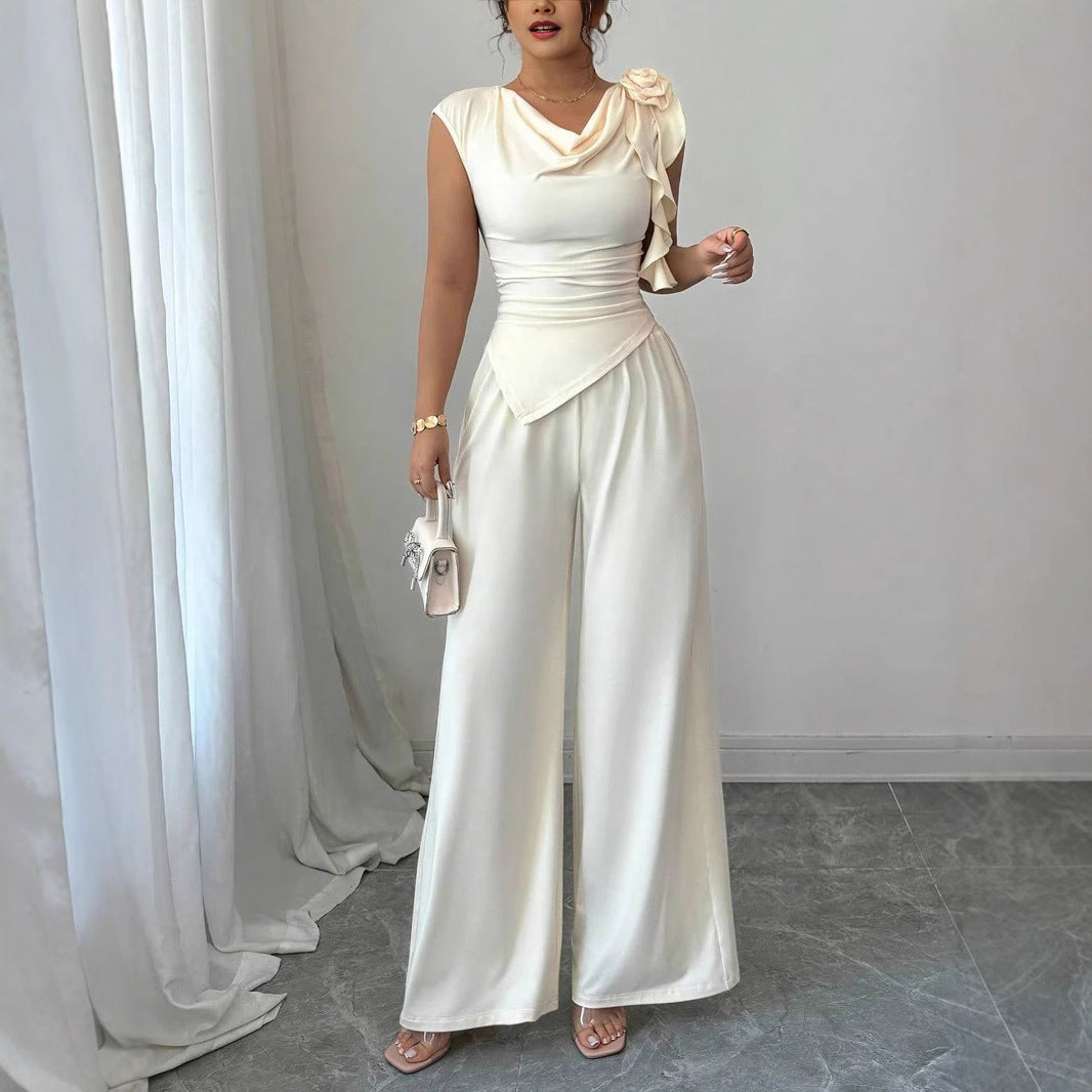Damen Elegantes Jumpsuit mit Rüschendetails Echo Archiv