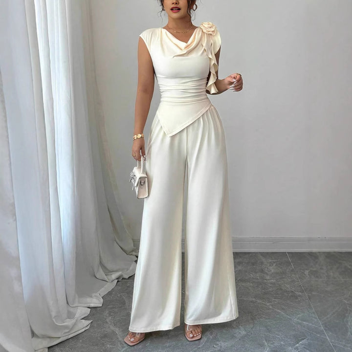 Damen Elegantes Jumpsuit mit Rüschendetails Echo Archiv