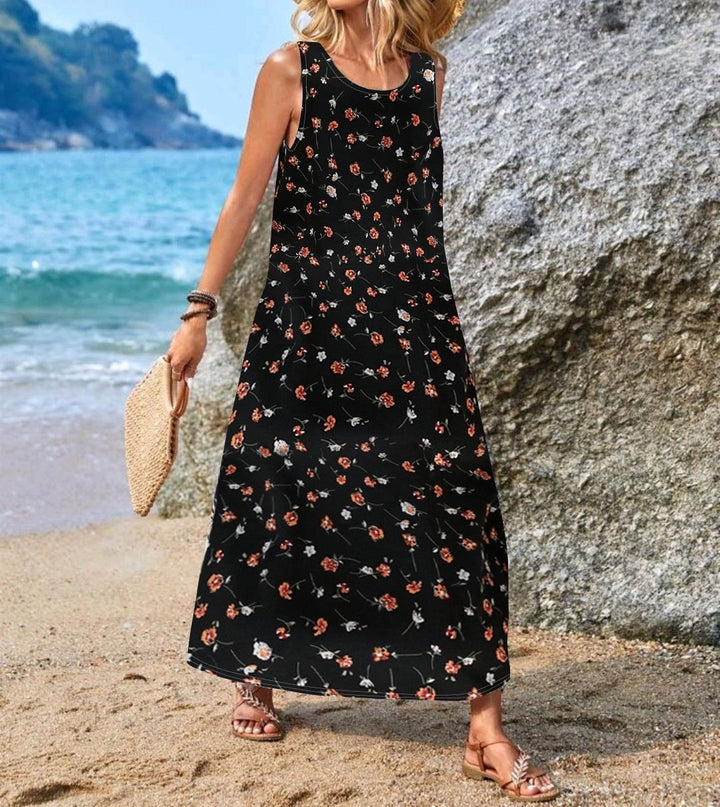 Damen Maxikleid mit einzigartigen Schmetterlingsdruck Echo Archiv