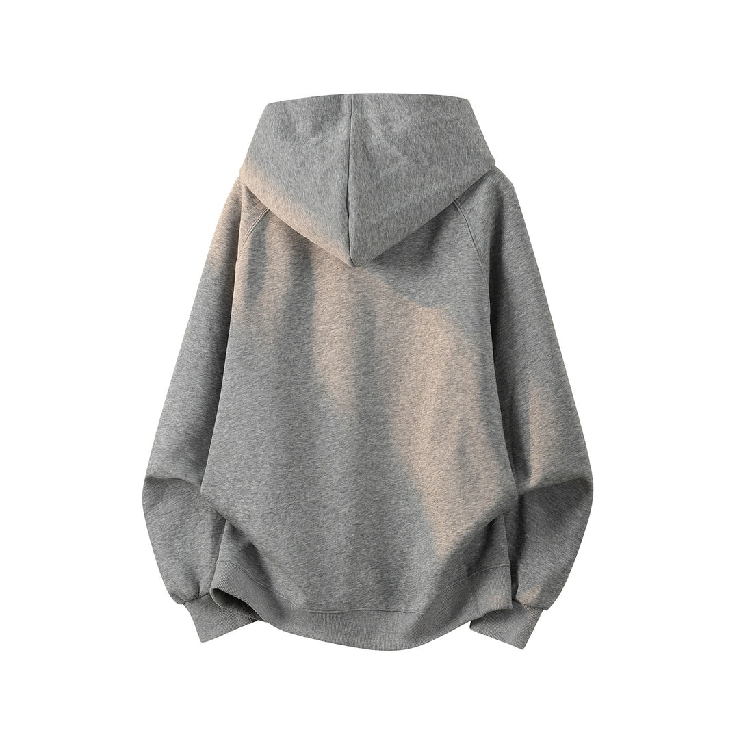 Unisex Oversize Kapuzenpullover mit handschriftlichem Grafik-Print, Kängurutasche & geripptem Saum Echoarchiv