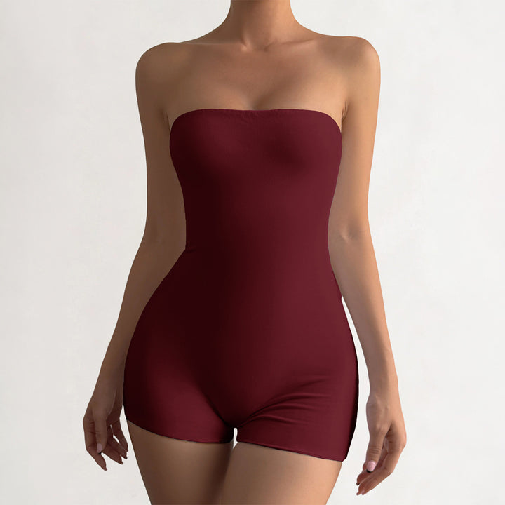 Damen Strapless Jumpsuit aus elastischem Material Echo Archiv