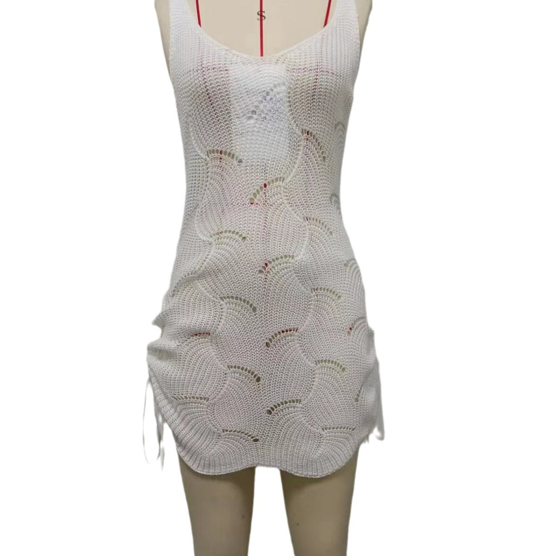 Damen Häkel-Strandkleid mit verstellbaren Trägern Echo Archiv