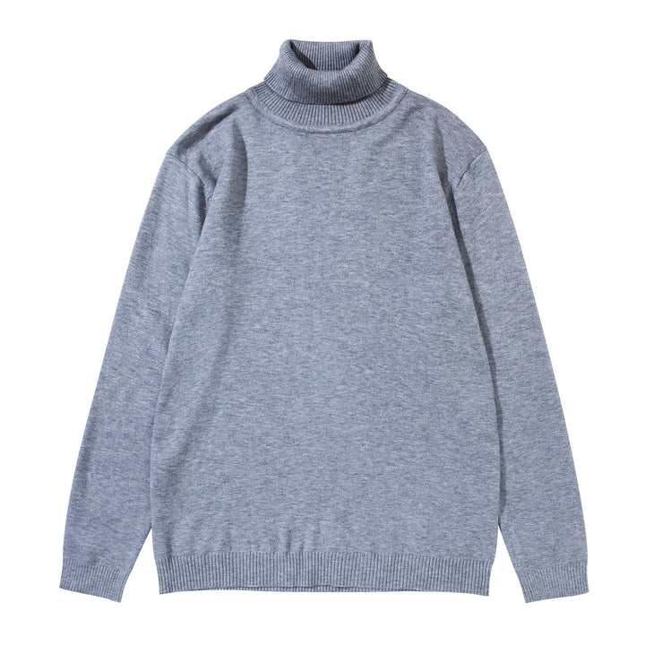 Unisex Rollkragenpullover aus feinem Feinstrick mit geripptem Kragen und überschnittener Schulter Echoarchiv
