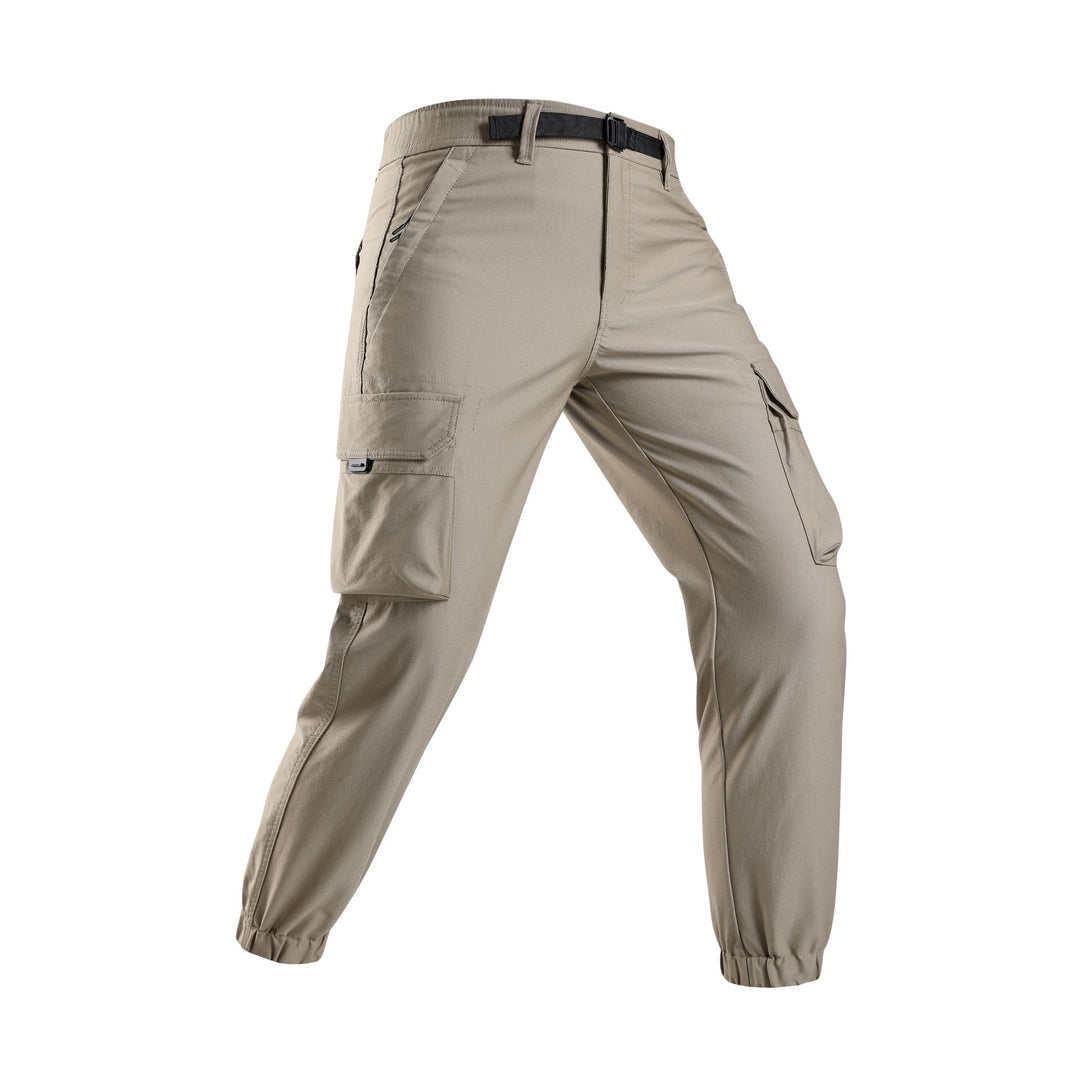 Herren Leichte Outdoor‑Cargohose im Joggerstil mit integriertem Webgurt und elastischen Knöcheln Echo Archiv