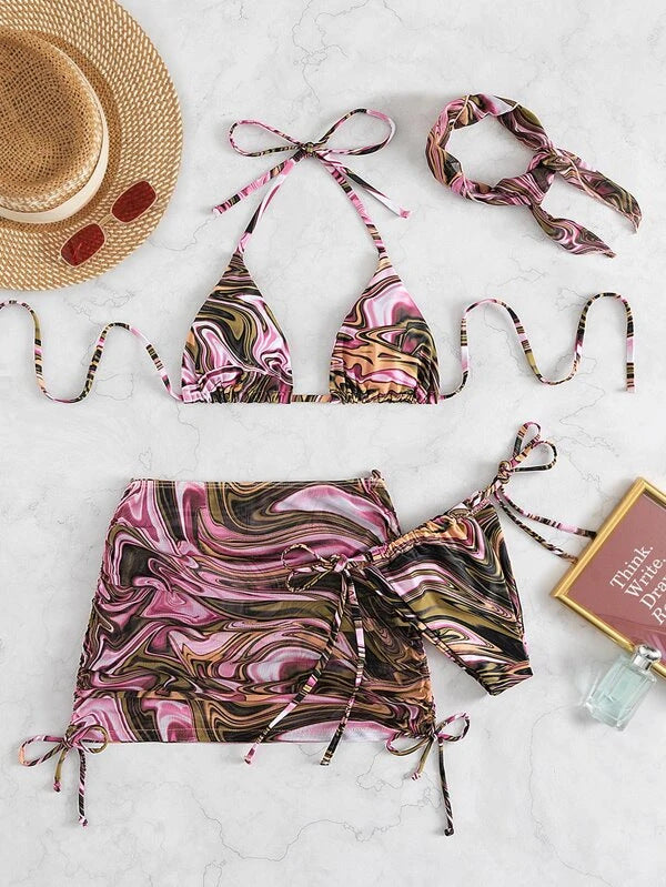 Damen Bikini-Set mit verspieltem Schnitt und modischen Akzenten Echo Archiv