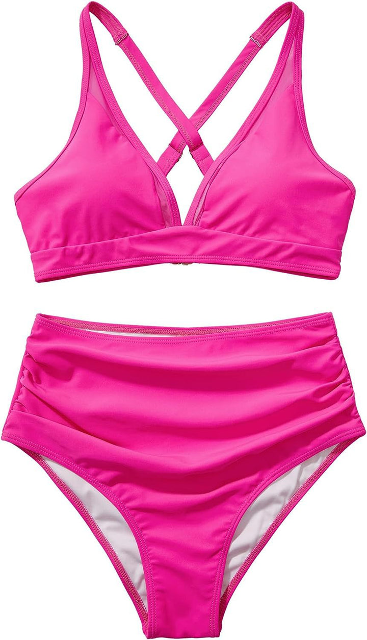 Damen Hochwertiges Bikini-Set mit kreativem Leopardenmuster Echo Archiv