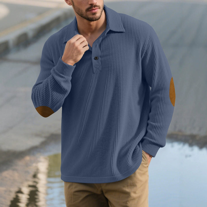 Herren klassischer Button-Down Pullover Echoarchiv