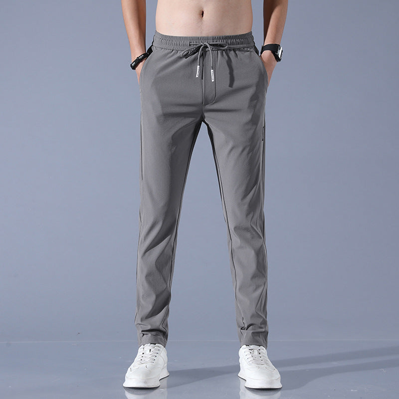 Herren sportliche Sweatpants mit verstellbarem Kordelzug und seitlichen Reißverschlusstaschen Echoarchiv