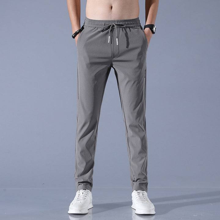 Herren sportliche Sweatpants mit verstellbarem Kordelzug und seitlichen Reißverschlusstaschen Echoarchiv