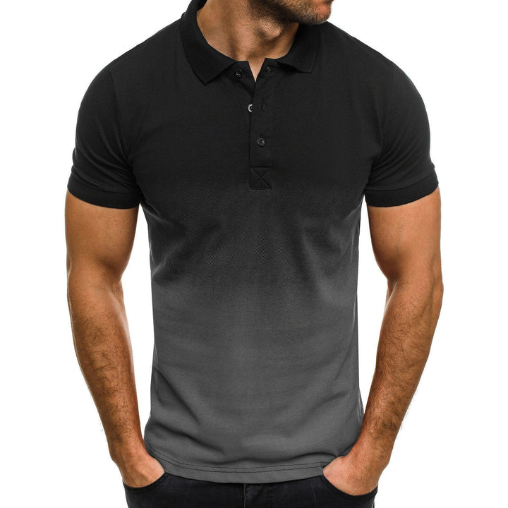 Herren Poloshirt mit modernem Farbverlauf und atmungsaktivem Schnitt Echoarchiv
