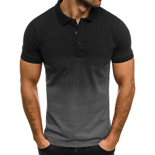 Herren Poloshirt mit modernem Farbverlauf und atmungsaktivem Schnitt Echoarchiv