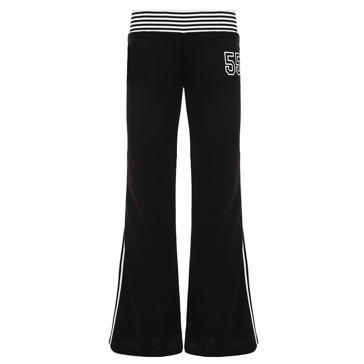 Damen Flared Jogginghose mit seitlichen Streifen Echo Archiv