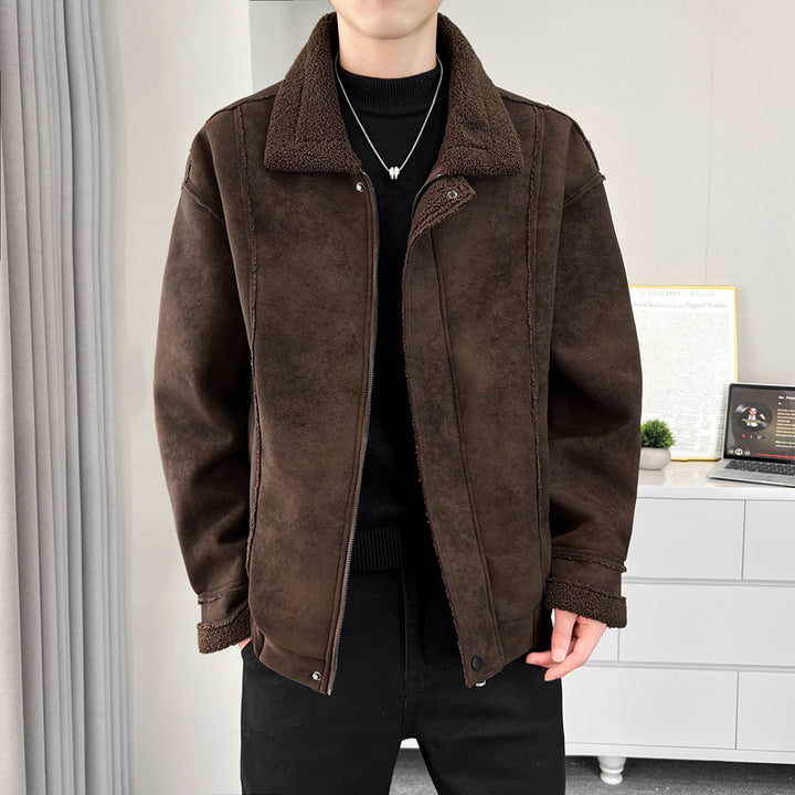 Herren Kuschelige Teddyfelljacke Echo Archiv