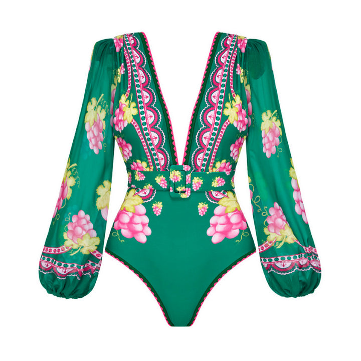 Damen Stylish Elegantes Badeanzug- und Rockset Echo Archiv