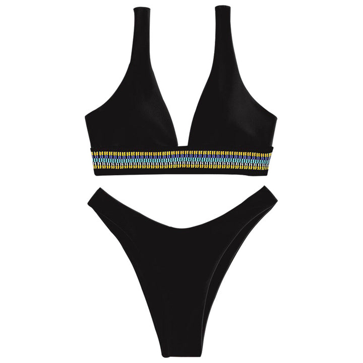 Damen Bikini-Set mit elegantem V-Ausschnitt und geschmackvollem Detail Echo Archiv
