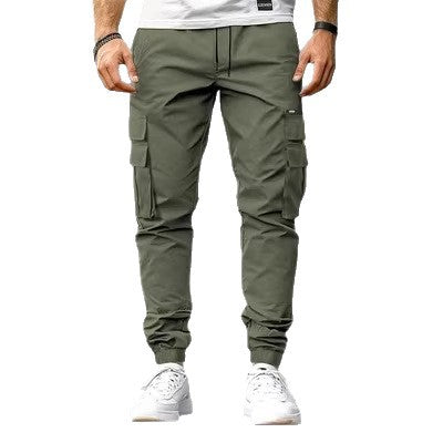 Herren Cargo-Jogginghose mit multifunktionalen Klapp- & Reißverschlusstaschen, elastischem Bund und tapered Bein Echo Archiv