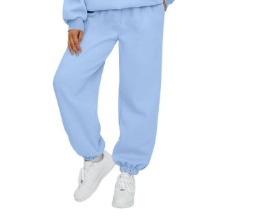 Damen nan gemütliches Lounge-Jogginganzug-Set mit Oversize-Hoodie und elastischer High-Waist Jogginghose Echo Archiv