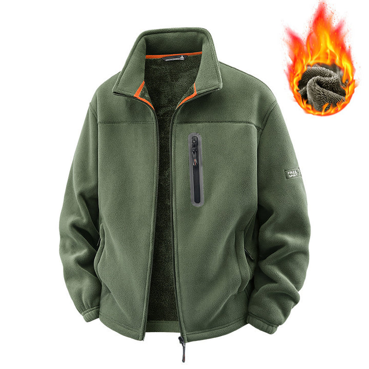Herren Fleecejacke mit hohem Kragen Echo Archive