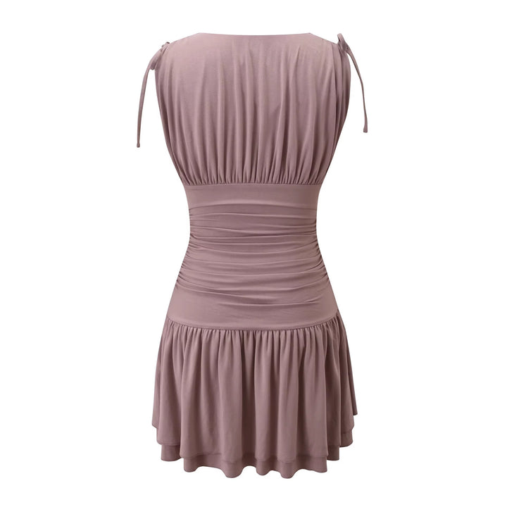 Damen Fließendes Sommerkleid mit trägerloser Raffungsoptik Echo Archiv