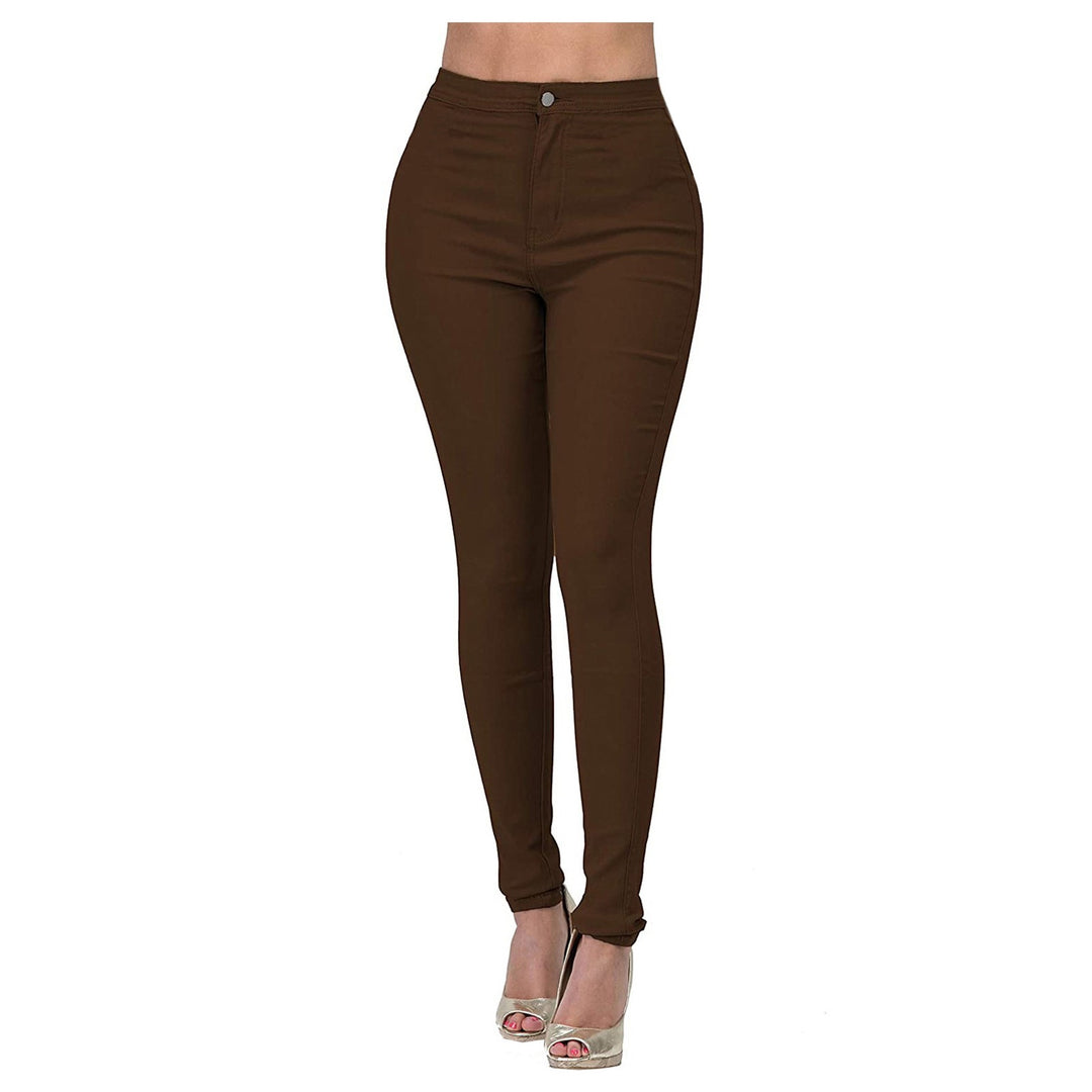 Damen Hoch geschnittene Skinny Jeans mit elastischem Stretch Echo Archiv
