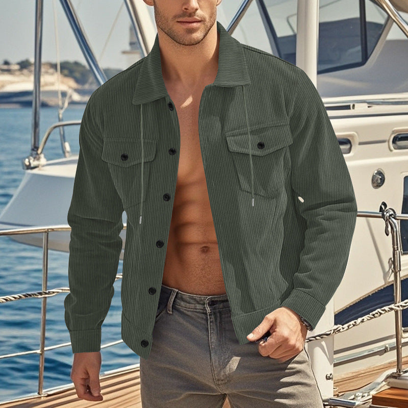 Herren Übergangsjacke mit praktischen Taschen und anpassbarem Kragen Echoarchiv