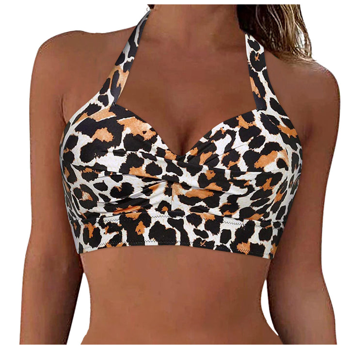 Damen Sportliches Bikinioberteil mit tiefem Ausschnitt und Halter-Design Echo Archiv