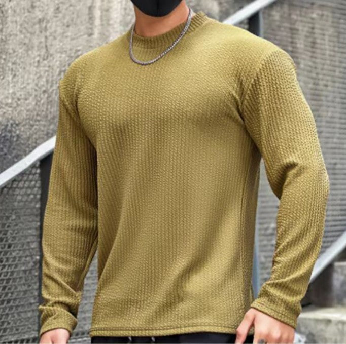 Herren Langarmshirt mit strukturiertem Design und modernem Schnitt Echoarchiv