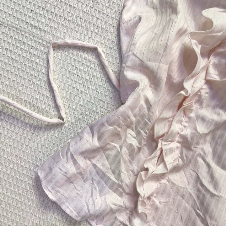 Damen Elegantes Faltenoberteil mit Rüschen Echo Archiv