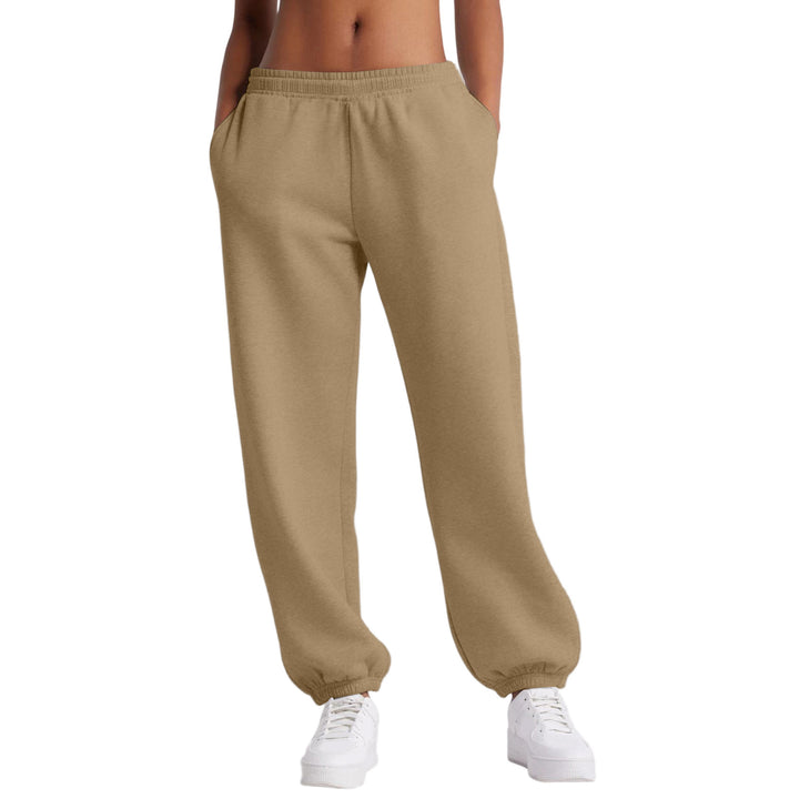 Damen schmale High‑Waist Sweat-Jogginghose mit hohem Komfortbund, verstellbarem Kordelzug und elastischen Knöchelbündchen – Avérine