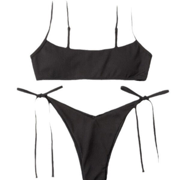 Damen Bikiniset mit verstellbaren Bändern und modischem Rippdesign Echo Archiv