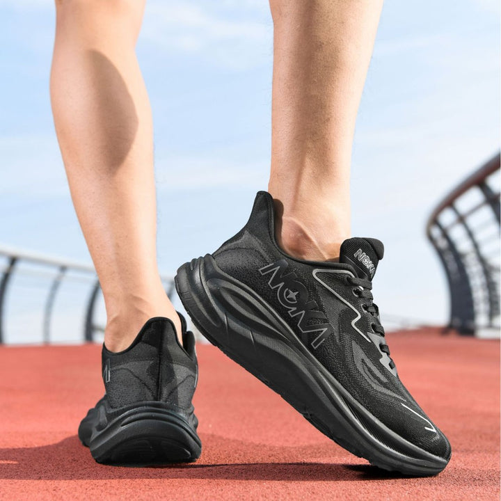 Unisex gedämpfte Hohlkern-Roadrunning Schuhe mit atmungsaktivem Strickoberteil und ergonomischer Plateau-Zwischensohle – Tavélo